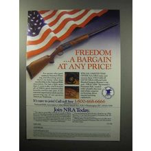 1987 National Rifle Association Ad - Freedom a Bargain
