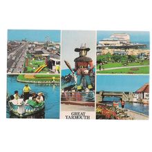 GREAT YARMOUTH, NORFOLK multiview used postcard 1979 postmark =
