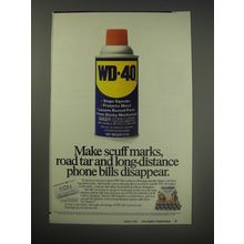 1990 WD-40 Lubricant Ad - Make scuff marks, road tar disappear