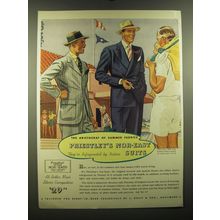 1939 L. Greif Priestley's Nor-East Suit Ad - The aristocrat of summer fabrics