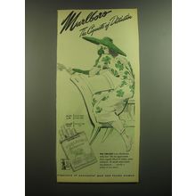 1945 Marlboro Cigarettes Ad - Marlboro the Cigarette of Distinction