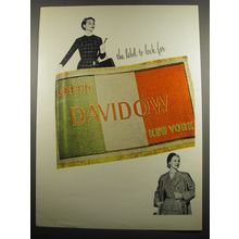 1955 Davidow Fashion Ad - The label to look for