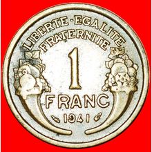 WARTIME (1939-1945): FRANCE ★ 1 FRANC 1941! CORNUCOPIAS ★LOW START★NO RESERVE