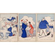 Sailor Smelling Salts Knot Boat Ship Cat 3x Old Advertising Comic Postcard s