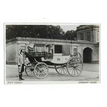 State Coach, Longleat House, Wiltshire, RP Postcard.