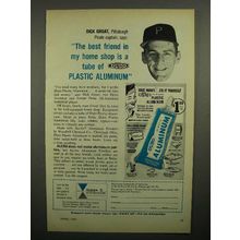 1959 Duro Plastic Aluminum Ad w/ Dick Groat