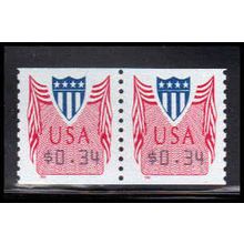 CVP33 34c Shield Very Fine MNH Pair PA5050