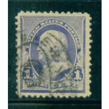 Used 219 1c Benjamin Franklin Very Fine M01922