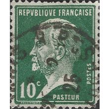 FRANCE, Louis Pasteur, green 1923, 10c