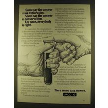 1980 ARCO Oil Ad - Some Say Answer is Oil Exploration