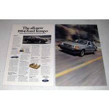 1984 Ford Tempo Car Ad - Style and Technology!