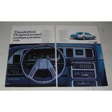 1984 Ford Thunderbird Ad - Designed around a unique premise: you