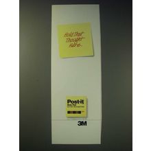 1989 3M Post-it Notes Ad - Hold that thought here