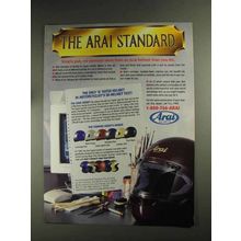1992 Arai Helmets Ad - The Arai Standard