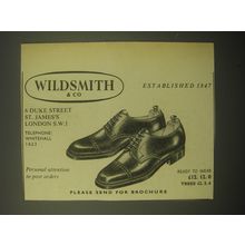 1965 Wildsmith & Co. Shoes Advertisement - Established 1847