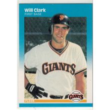 1987 Fleer Will Clark Rookie baseball card #269 - Giants RC