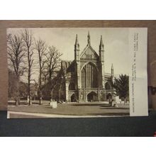 WEST FRONT, WINCHESTER CATHEDRAL, HAMPSHIRE unused vintage postcard =