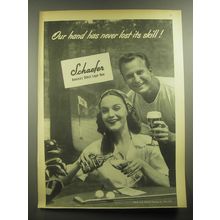 1945 Schaefer Beer Ad - Our hand