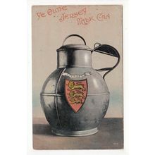 Ye Olde Jersey Milk Can Postcard Channel Islands Pitt Series 102