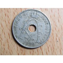 Belgium 1922 25 Centime Belgique (French Text) Coin