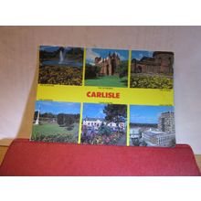 multiview, CARLISLE , CUMBRIA used postcard. Colourmaster =