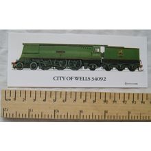 Spotters Bookmark - City of Wells 34092
