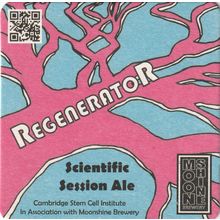 BEER MAT - MOONSHINE BREWERY - REGENERATOR SESSION ALE - (Cat No 002) - (2017)