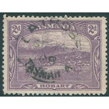 Tasmania 1911 2d bright violet Wmk upright Perf 12½ SG259a used