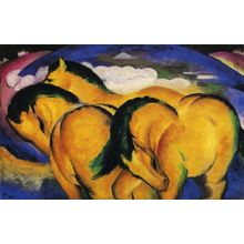 little-yellow-horses Art Gallery Poster Canvas Print Wall Decoration A0 A1 A2 A3
