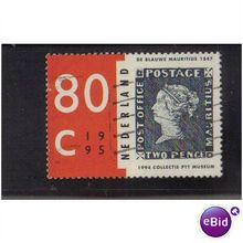 NETHERLANDS 1995 MAURITUS 1847 2d 80C F/U SG1753
