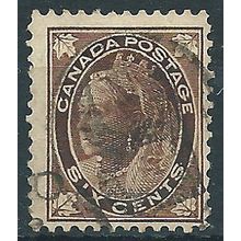 Canada 1897 SG147 6c Brown Fine Used ....