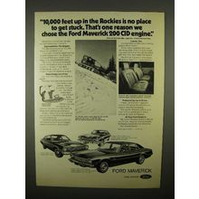 1973 Ford Maverick Car Ad - Grabber, 2-Door, 4-Door