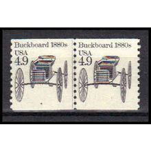 2124 4.9c Buckboard Fine MNH Dry Gum CNP Left 4 PA0650