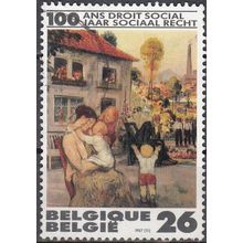 Belgique 1987 Michel 2315 O Cote (2008) 0.55 € 100 Ans Droit social Les loisirs