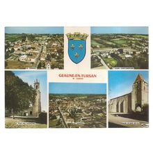 GEAUNE-EN-TURSAN used postcard 1980 postmark #