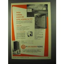 1950 I-T-E Switchgear Ad - Service Continuity