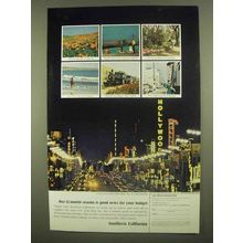 1965 Southern California Tourism Ad - Good News Budget