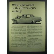 1966 Rover 2000 Sports Sedan Ad - Why is the Owner Smiling?