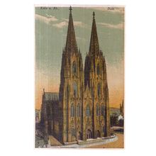 DOM UND RHEIN, KOLN , COLOGNE, GERMANY unused vintage postcard =