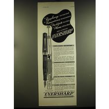 1938 Eversharp Pen Ad - in French - Remplissage instantane
