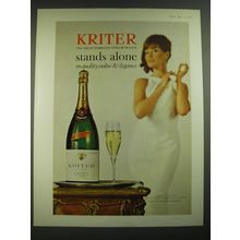 1968 Kriter Champagne Ad - Kriter the great sparkling wine of France