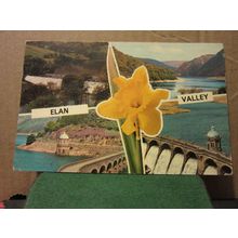 multiview, ELAN VALLEY, WALES, POWYS used postcard 19878 pm Colourmaster #