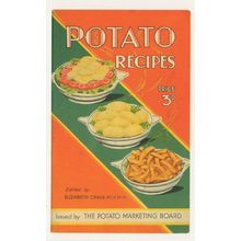 Potato Recipes Potatoes Marketing Board 1936 Book Postcard