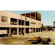 Mini Classic Car at The Forum Billingham Durham 1970s Postcard
