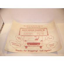 COLETTI CHRYSLER - PLYMOUTH INC. DEALERSHIP VINTAGE PAPER FLOORMAT HILLSBORO, OR