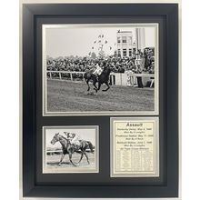 Championsip Racehorse Collectible Memorabilia | Triple Crown Racehorses | Framed