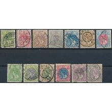 Queen Wilhelmina: 13 Values - Netherlands 1899 - Used Hinged (B)