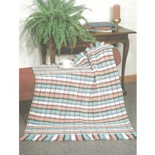 Crochet Afghan Pattern Woven Plaid Throw