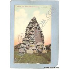 CT Montville Postcard Thomas Leffingwell Monument ct_box3~1147