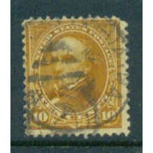 Used 283 10c Daniel Webster Barely Clears M05378